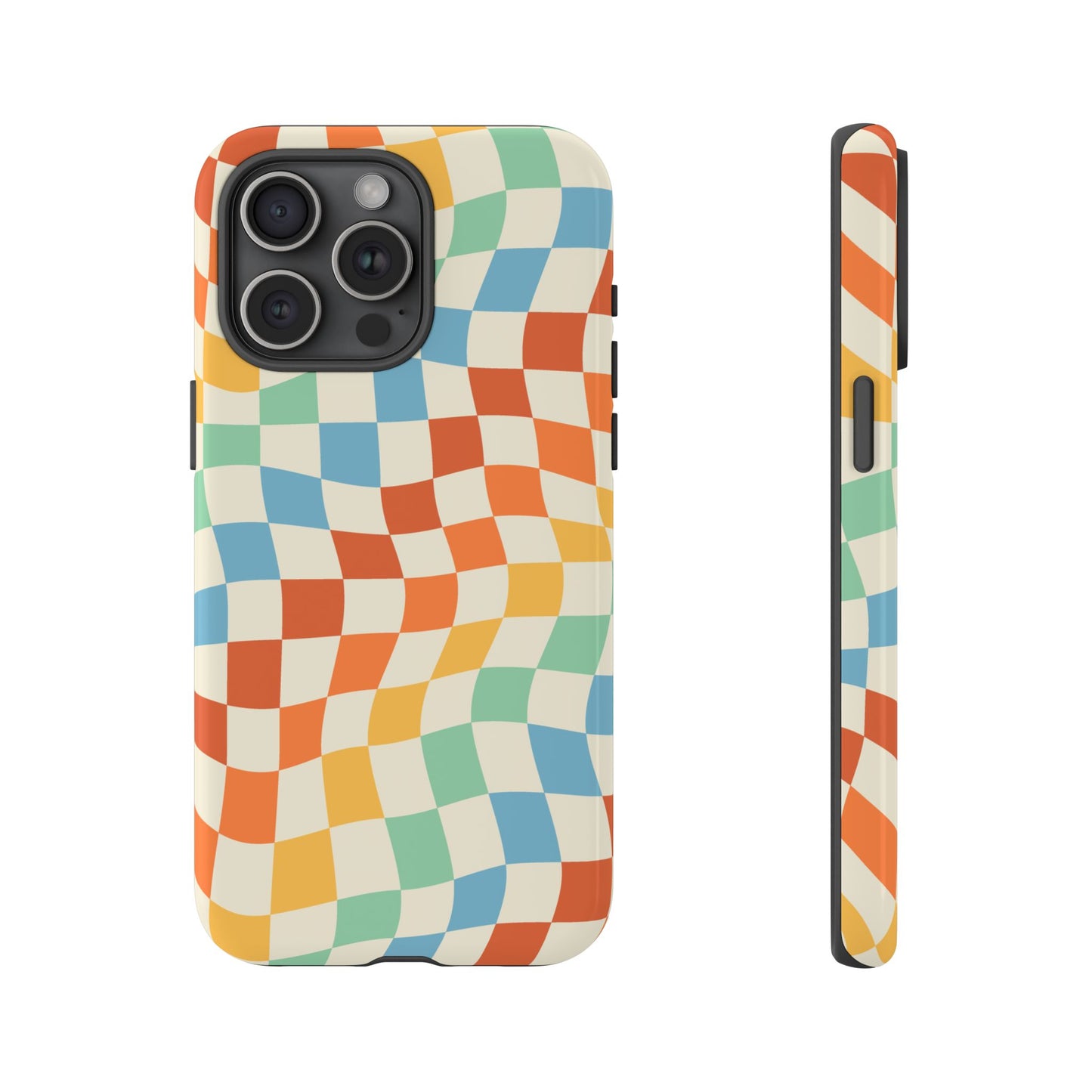 Retro Checkers - iPhone Tough Case