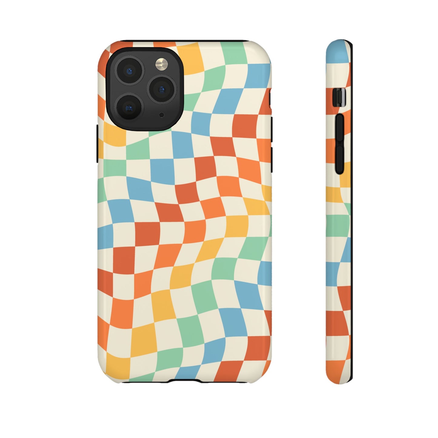Retro Checkers - iPhone Tough Case