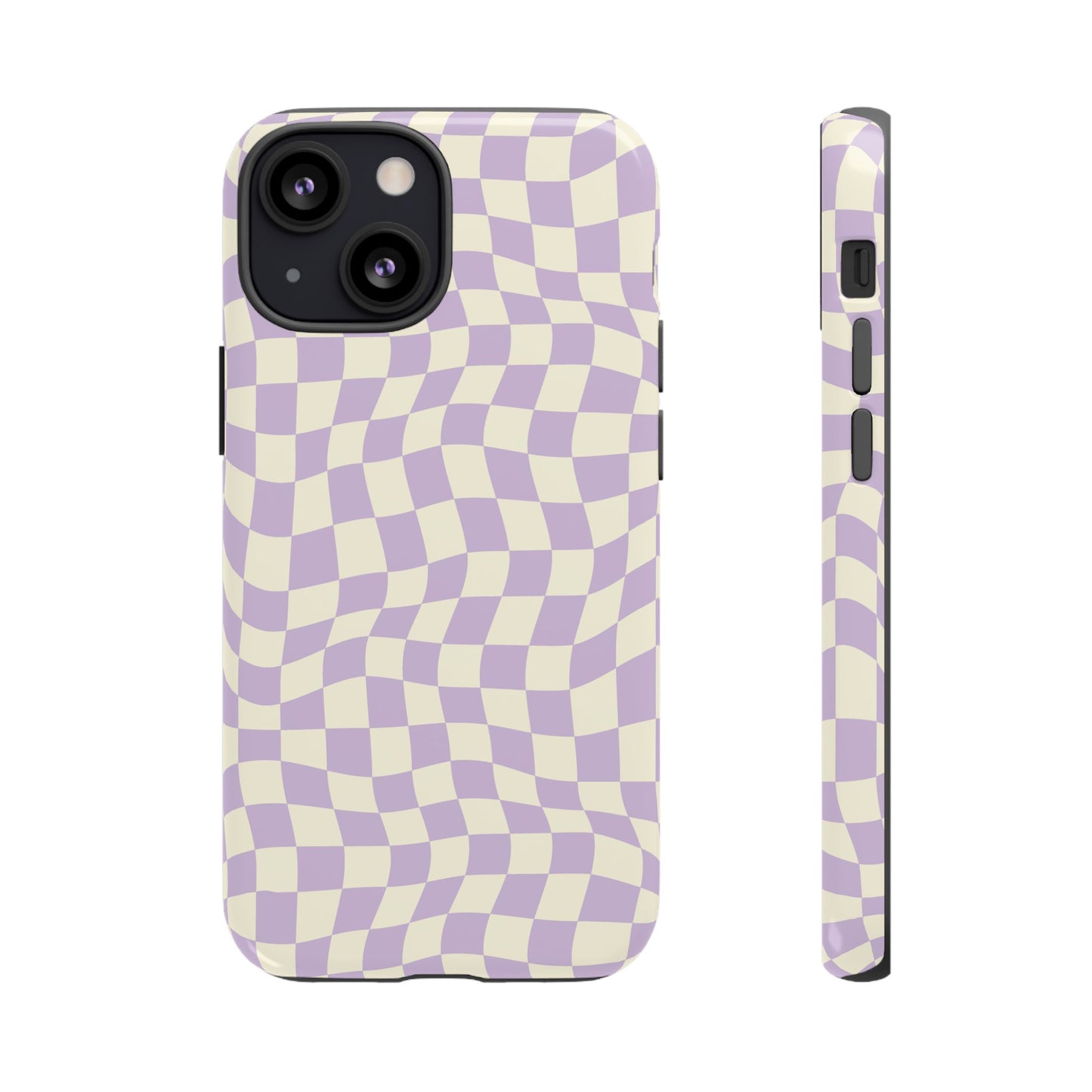 Lavender Checkers - iPhone Tough Case