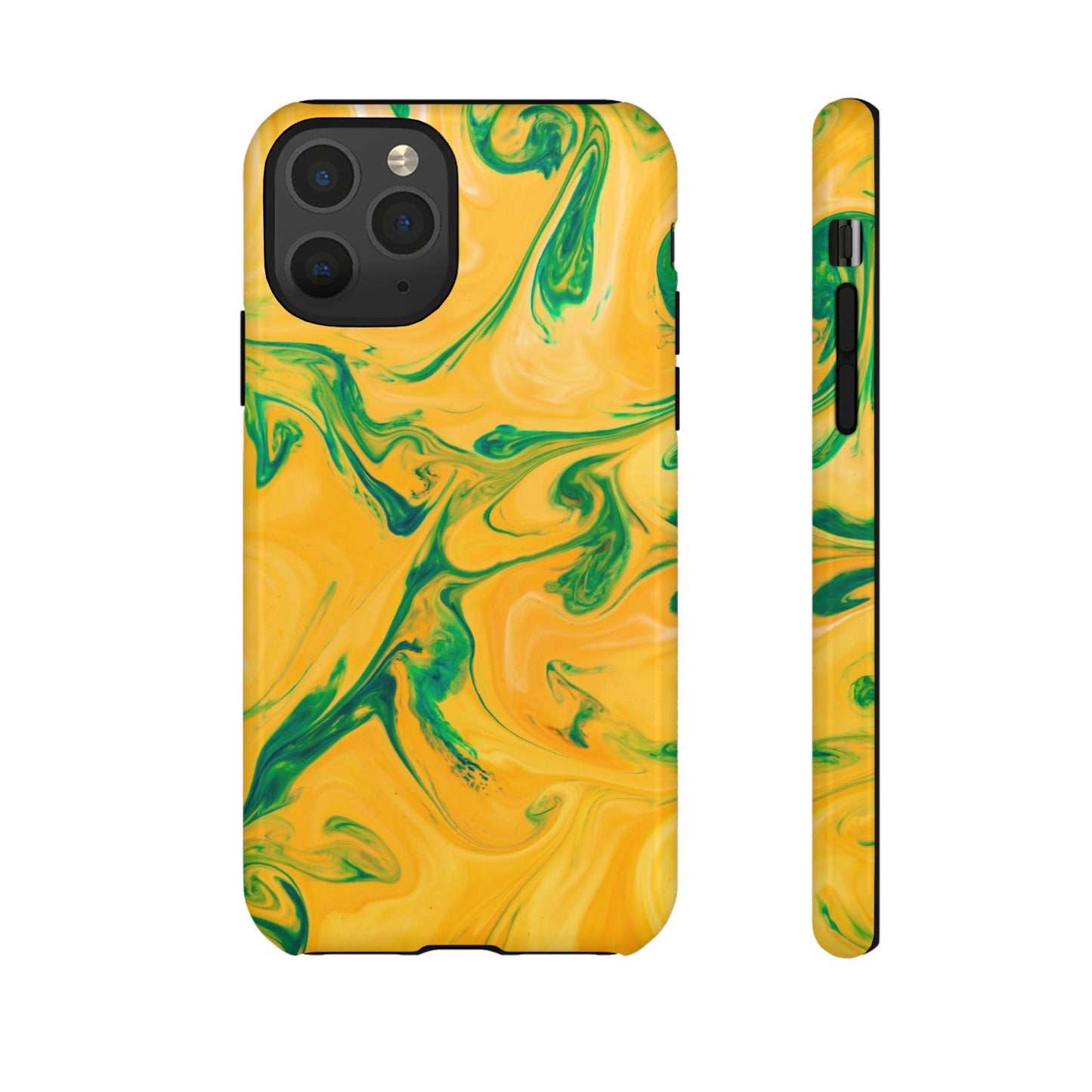 Lime Marble - iPhone Tough Case
