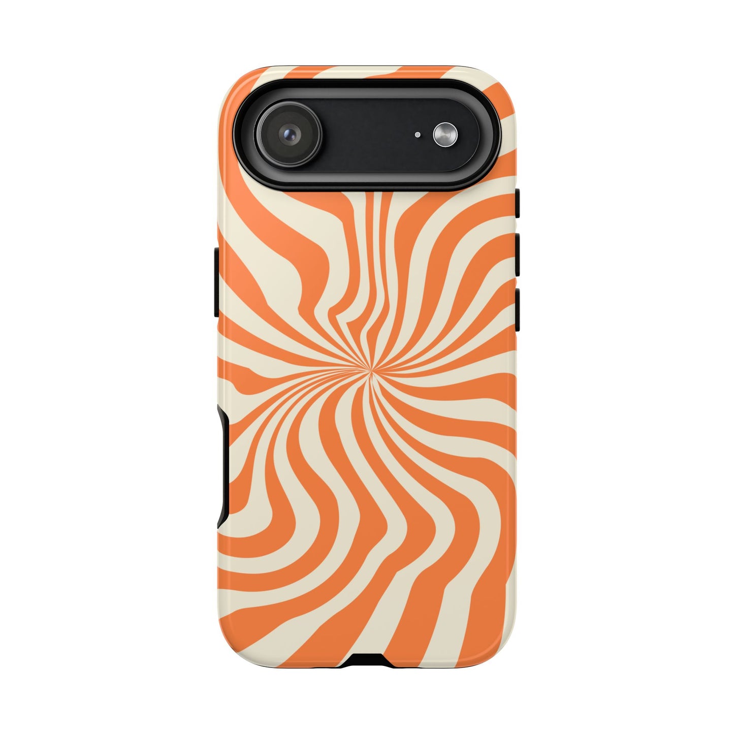 Orange Spiral - iPhone Tough Case