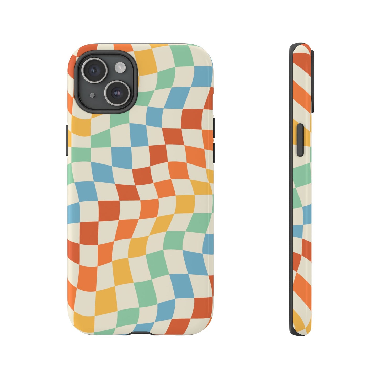 Retro Checkers - iPhone Tough Case