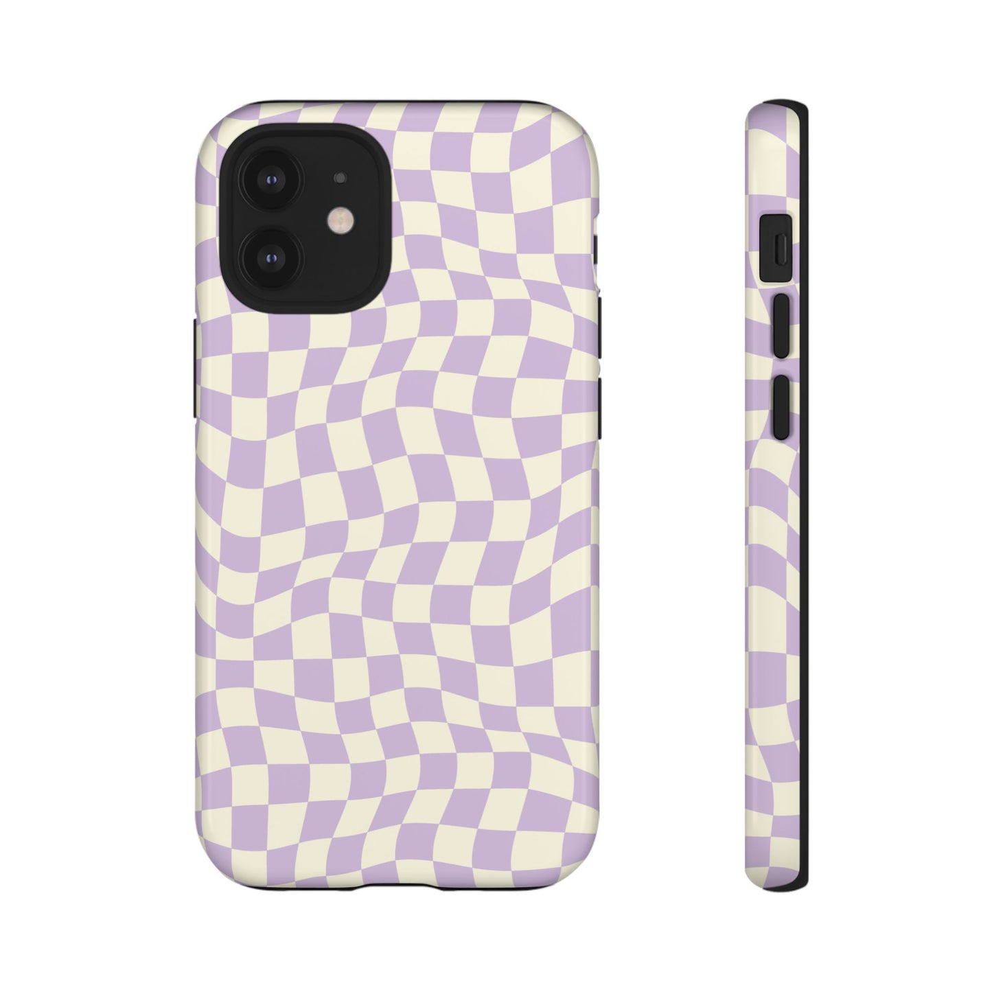 Lavender Checkers - iPhone Tough Case