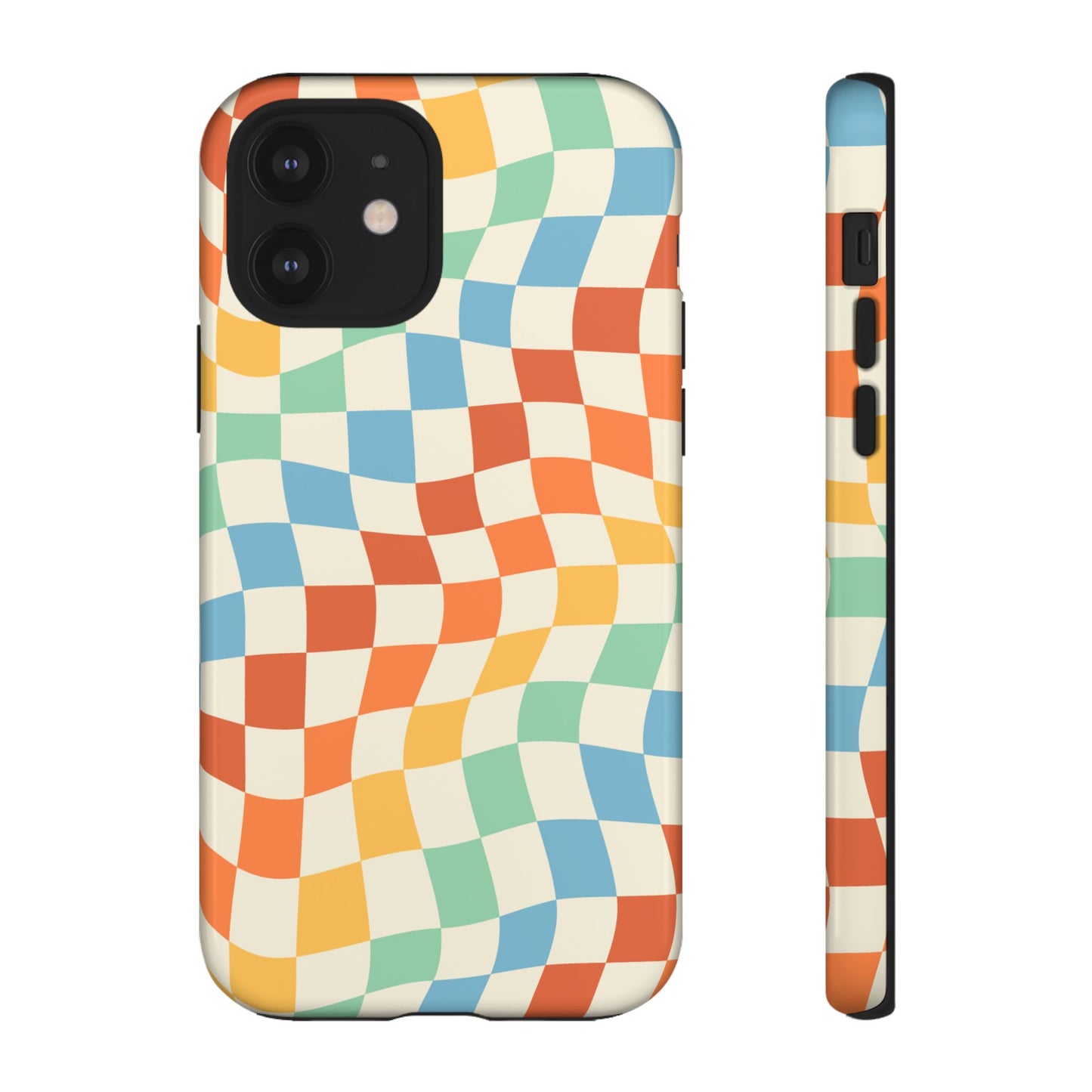 Retro Checkers - iPhone Tough Case