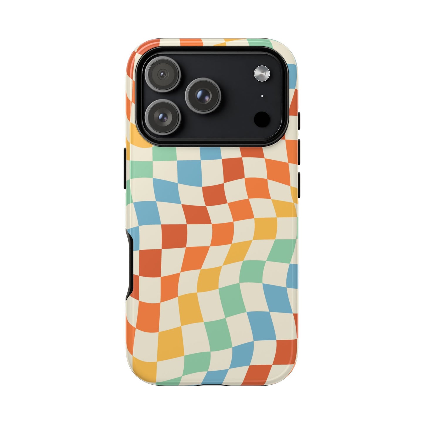 Retro Checkers - iPhone Tough Case