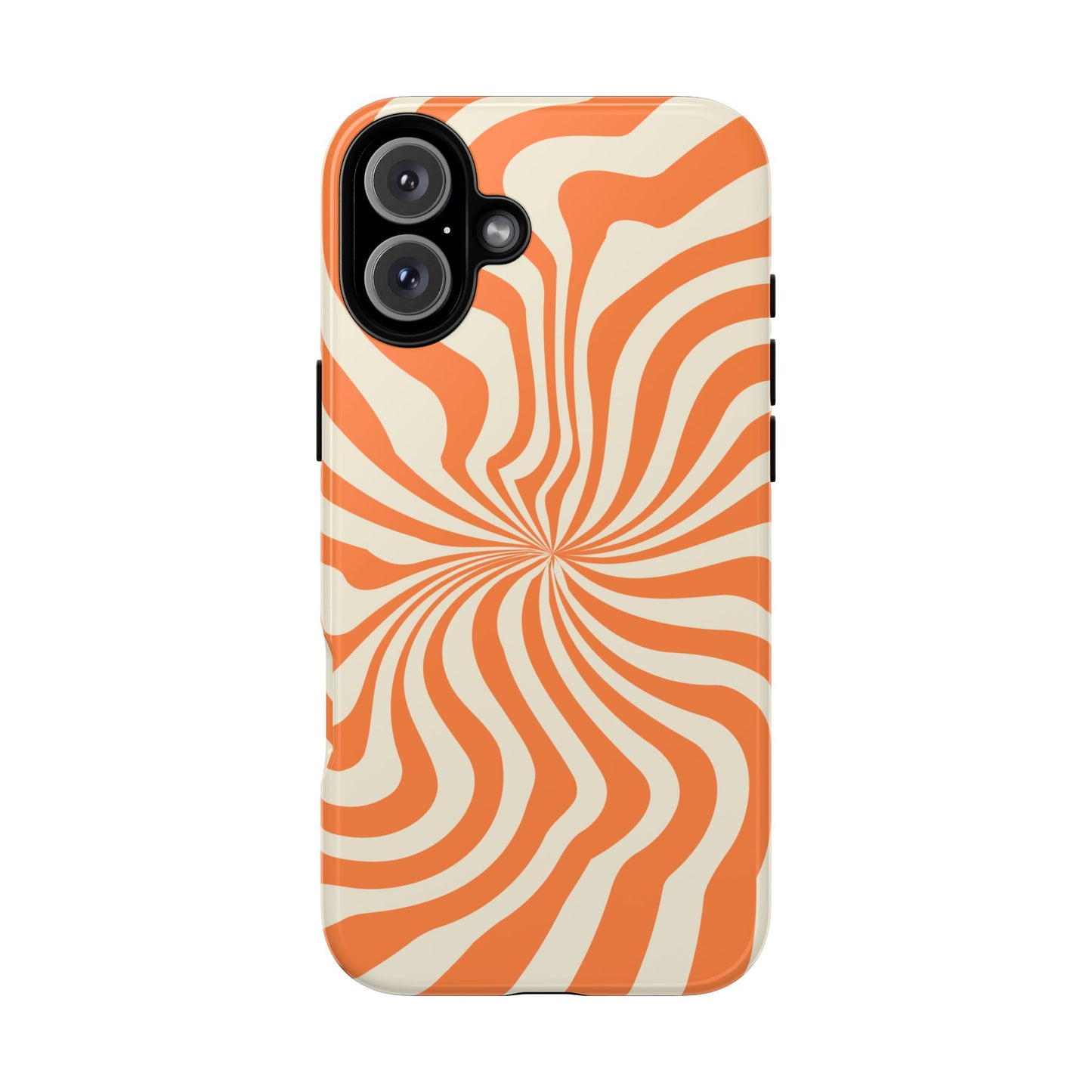 Orange Spiral - iPhone Tough Case