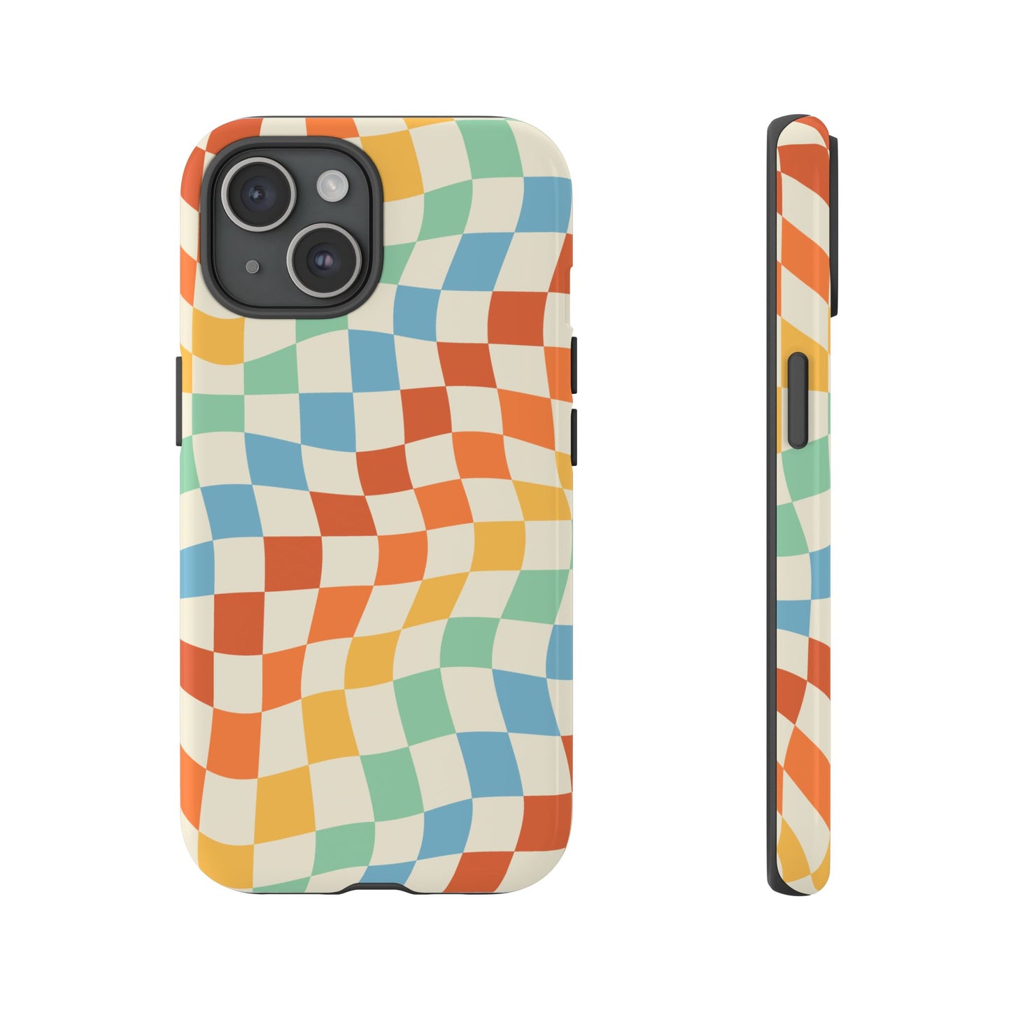 Retro Checkers - iPhone Tough Case