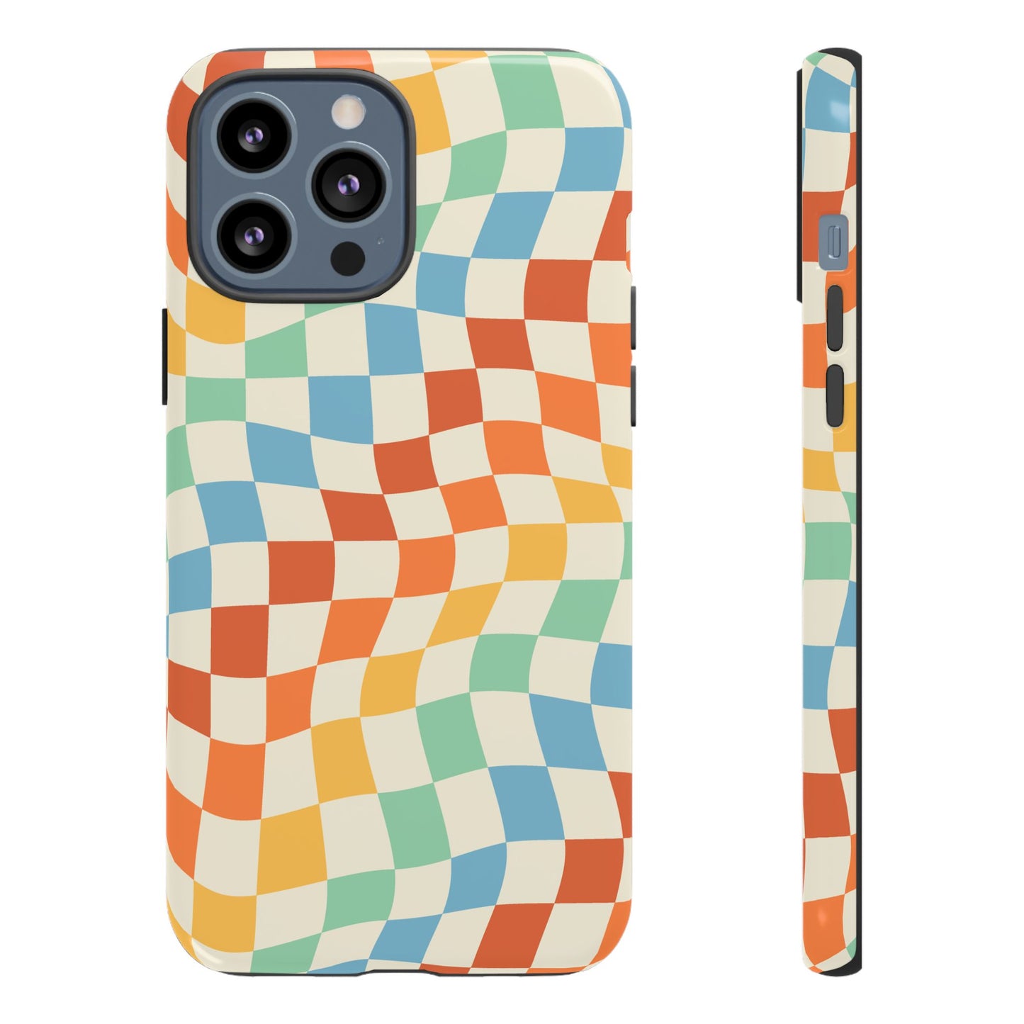 Retro Checkers - iPhone Tough Case