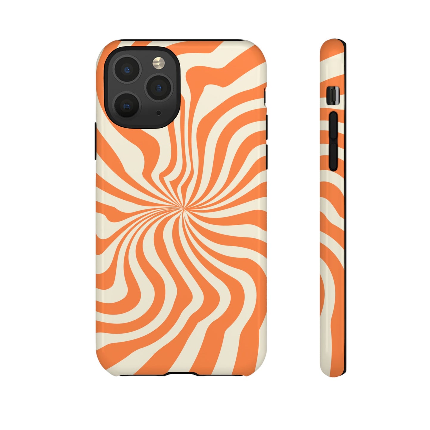 Orange Spiral - iPhone Tough Case