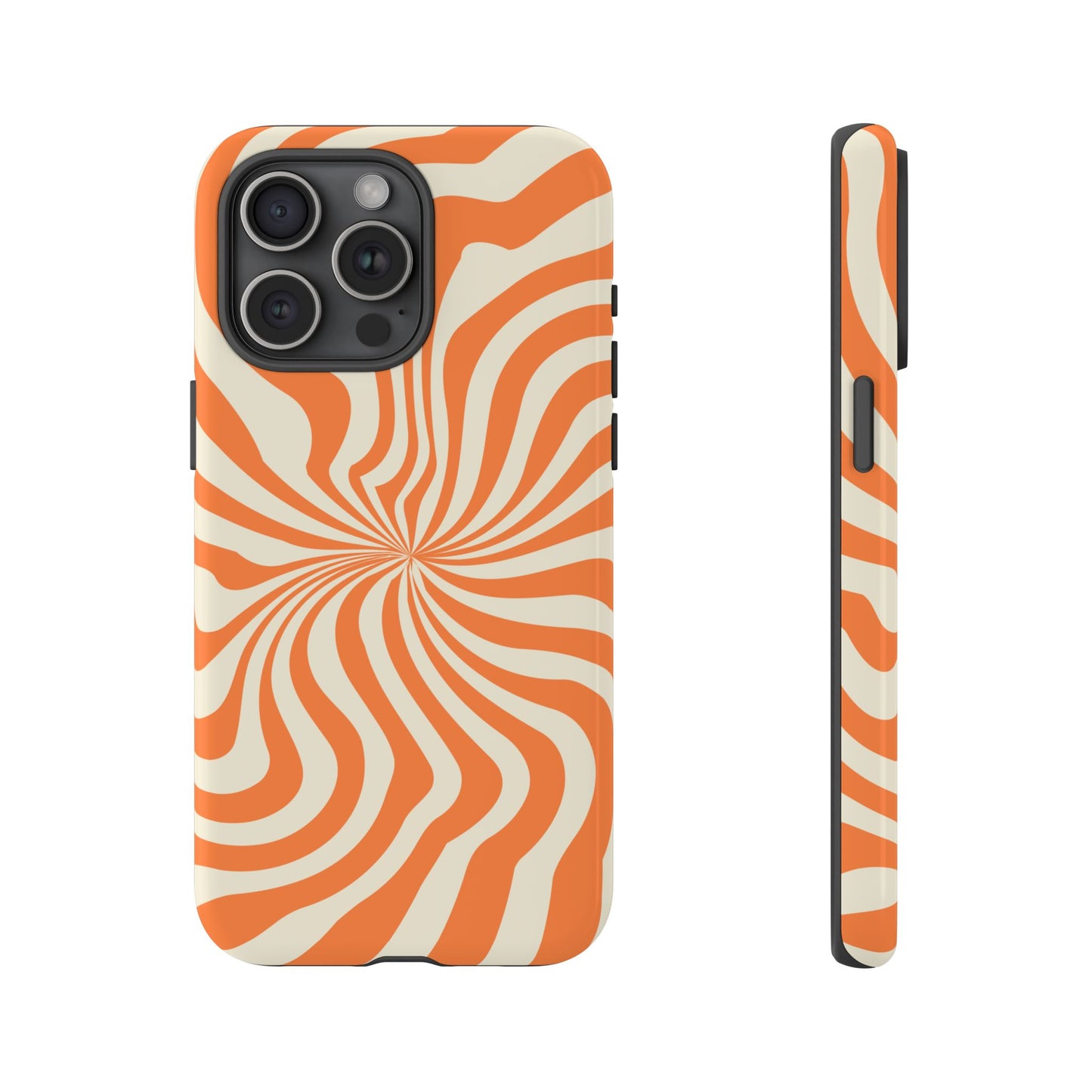 Orange Spiral - iPhone Tough Case