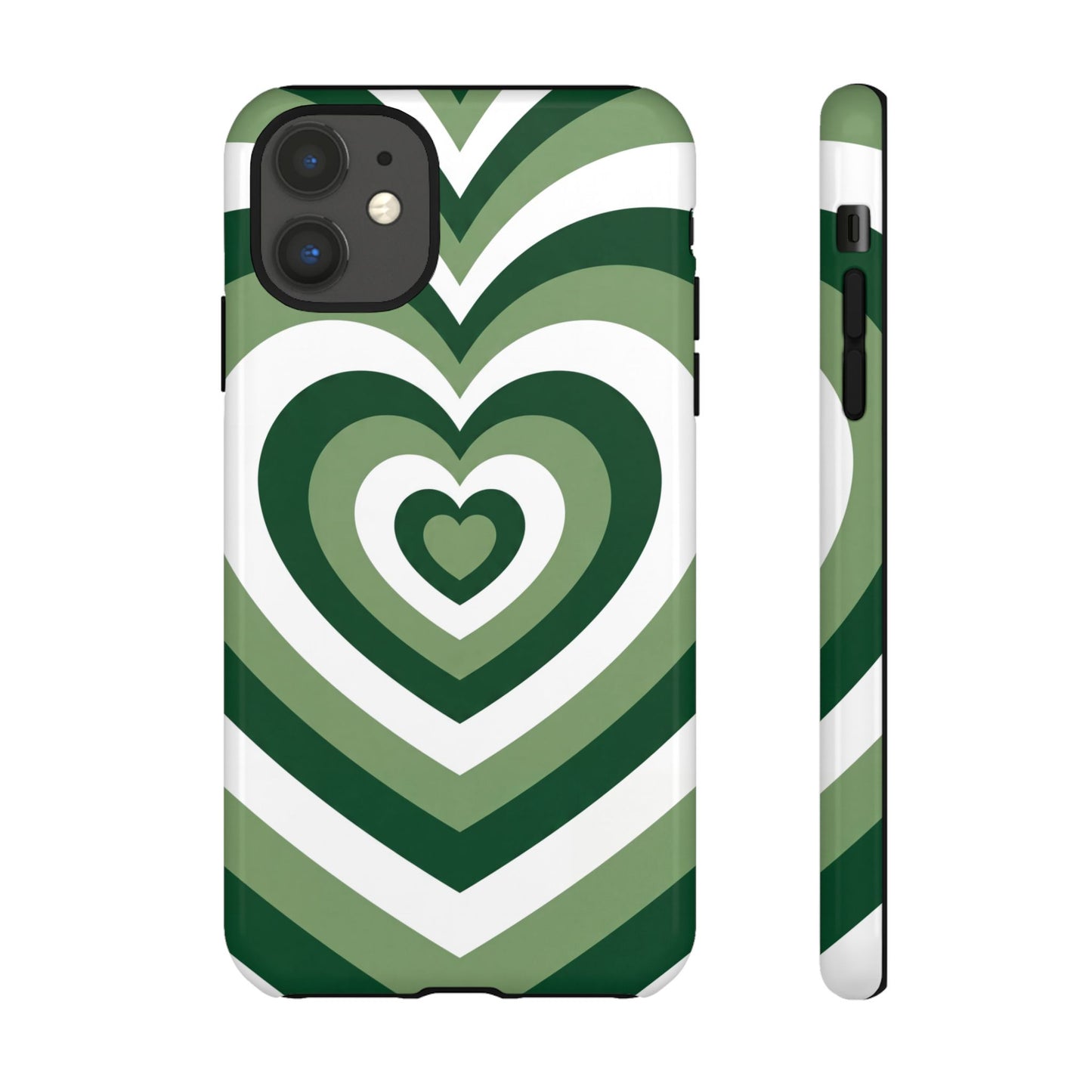 Green Heartwave - iPhone Tough Case