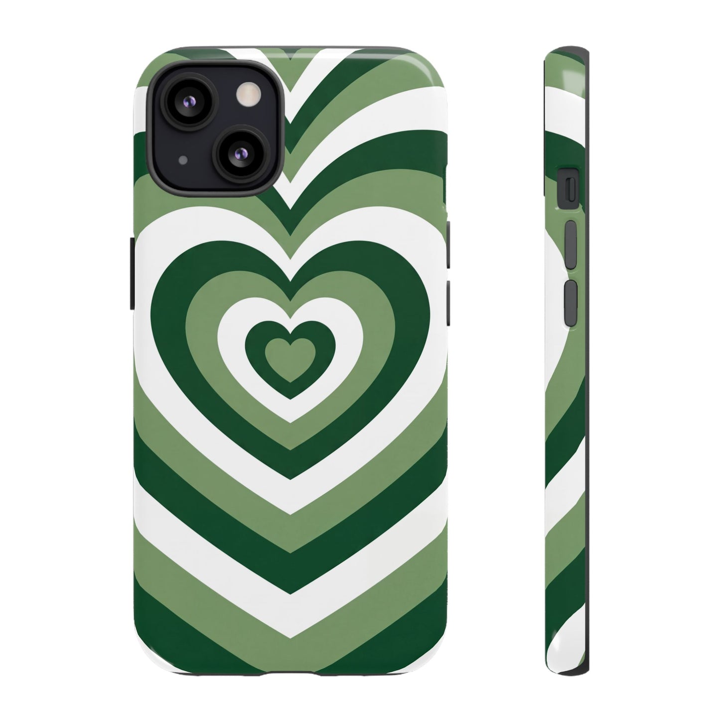 Green Heartwave - iPhone Tough Case