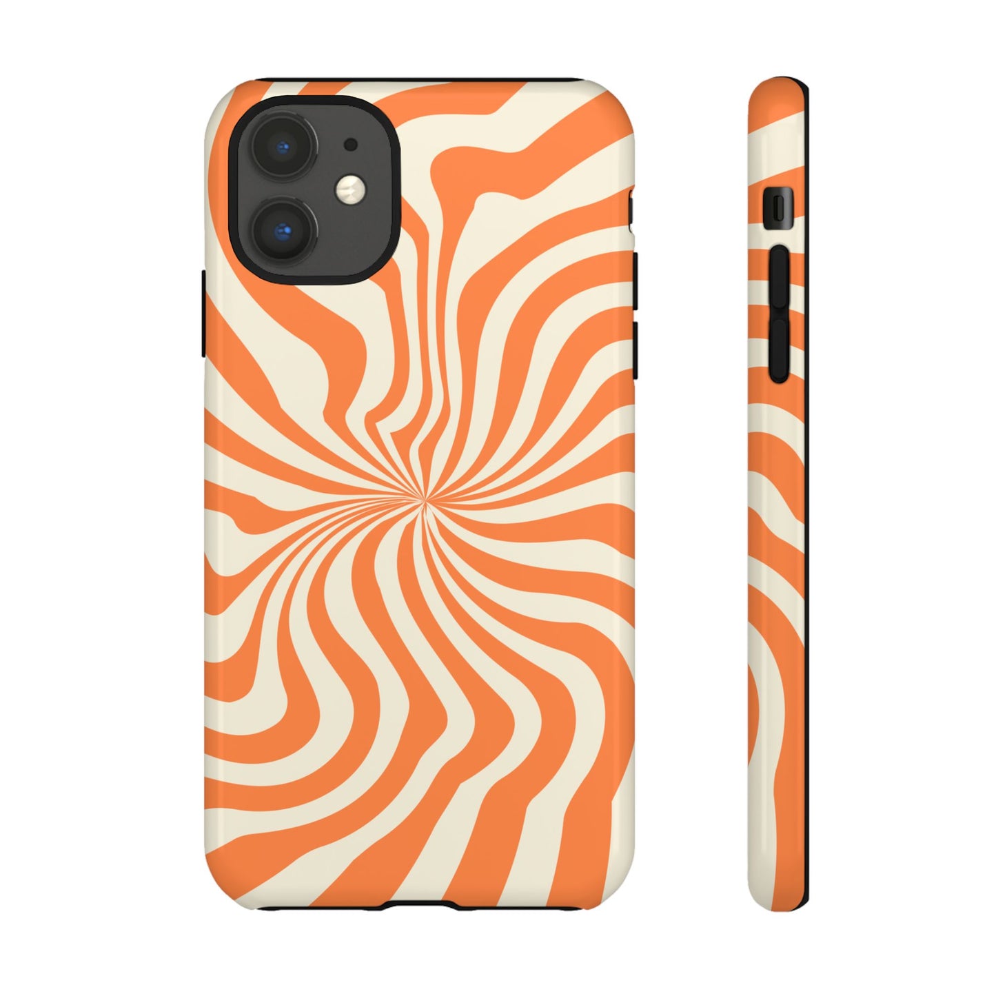 Orange Spiral - iPhone Tough Case