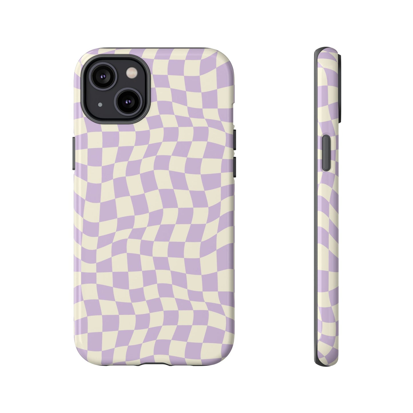Lavender Checkers - iPhone Tough Case
