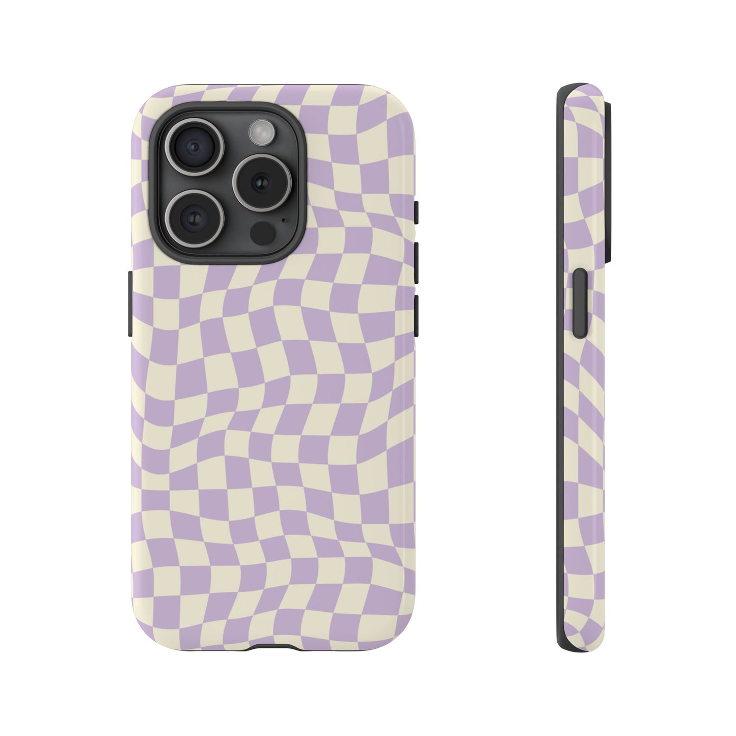 Lavender Checkers - iPhone Tough Case