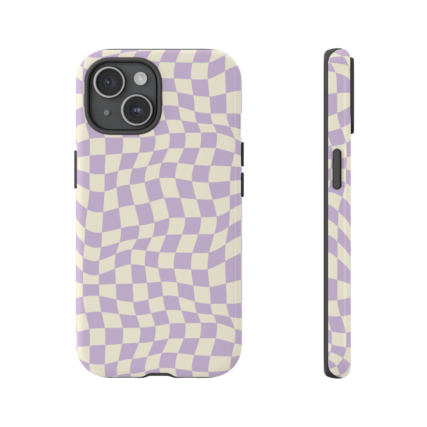 Lavender Checkers - iPhone Tough Case