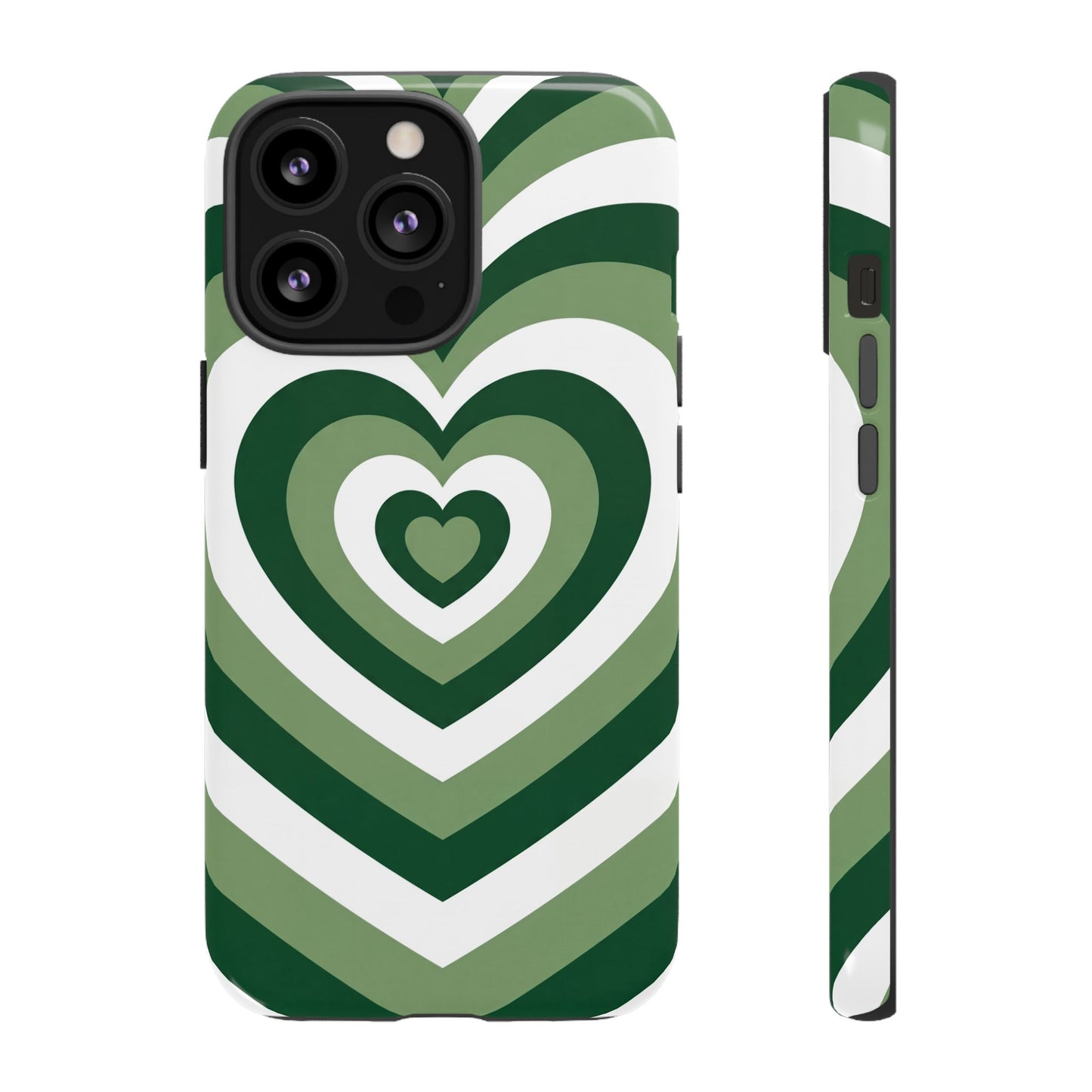 Green Heartwave - iPhone Tough Case