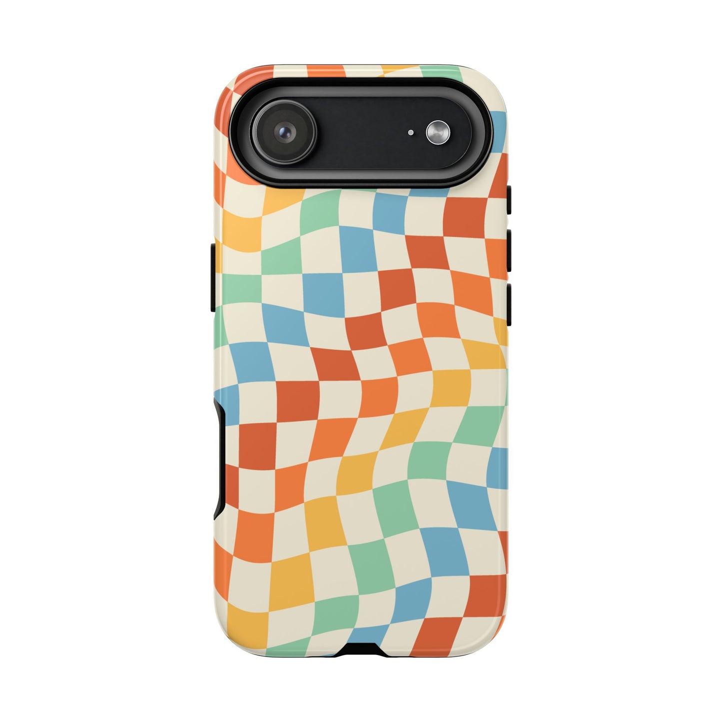 Retro Checkers - iPhone Tough Case
