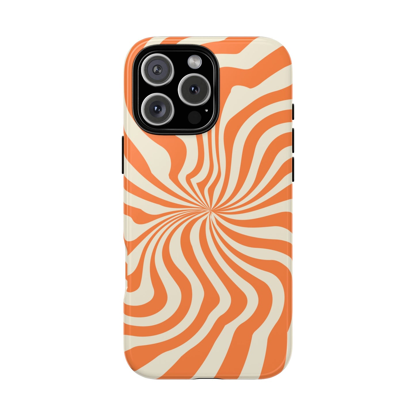 Orange Spiral - iPhone Tough Case