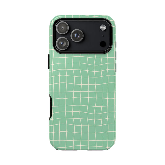 Pistachio Grid - iPhone Tough Case