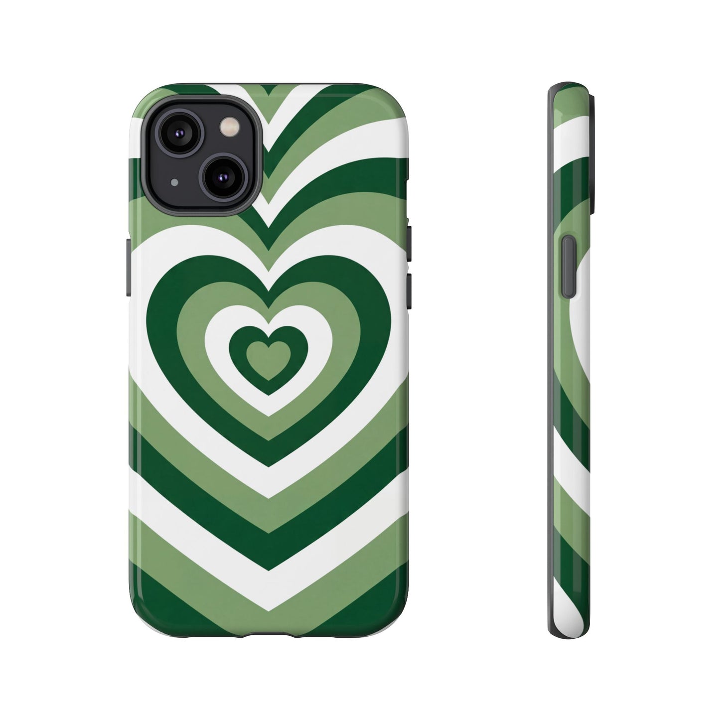 Green Heartwave - iPhone Tough Case