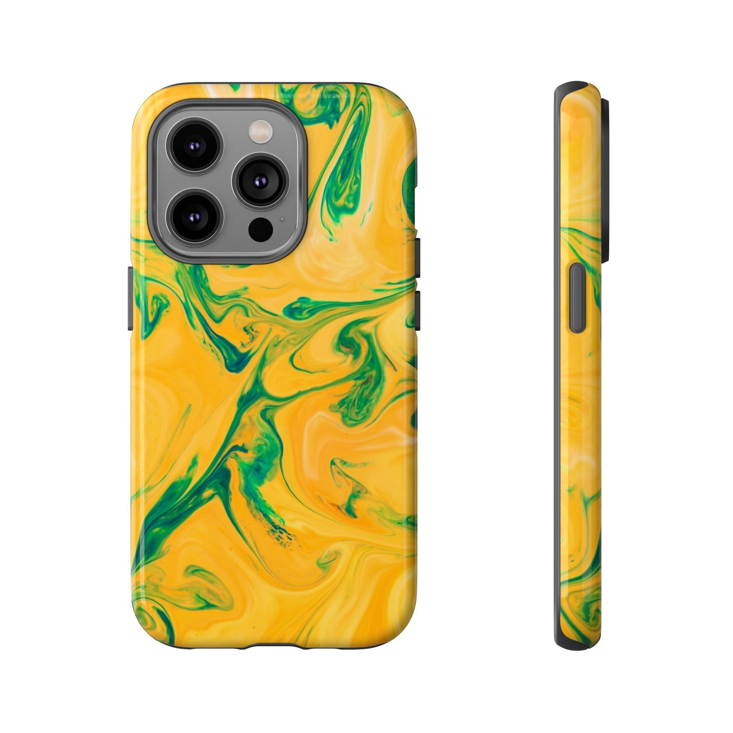 Lime Marble - iPhone Tough Case