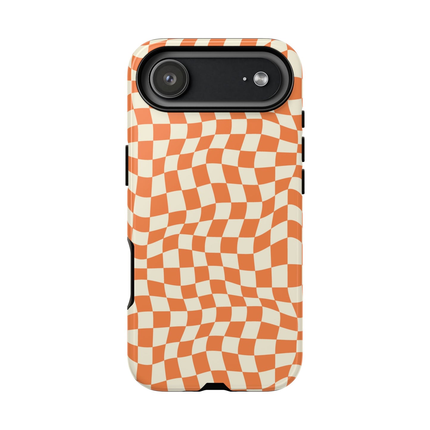 Orange Checkers - iPhone Tough Case