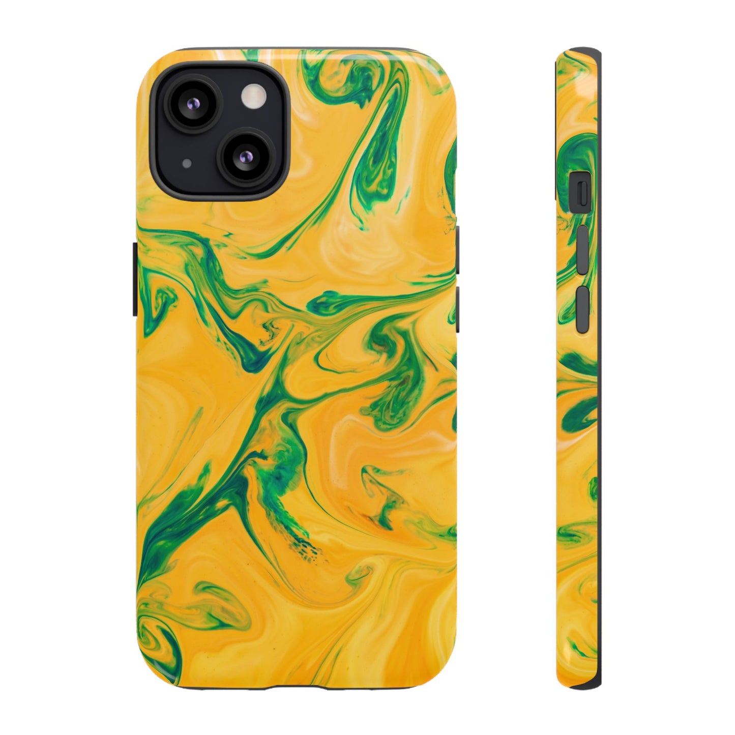 Lime Marble - iPhone Tough Case