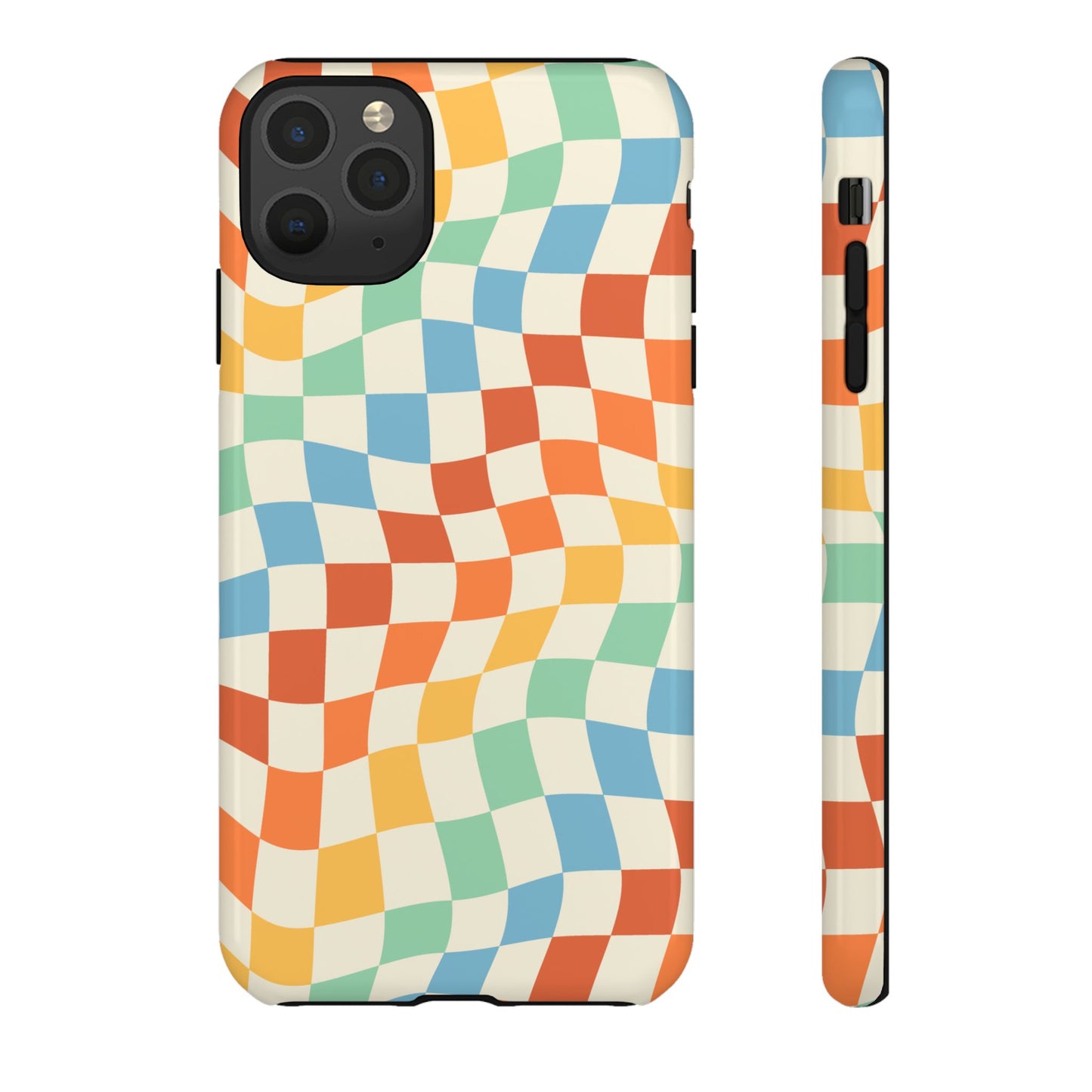 Retro Checkers - iPhone Tough Case