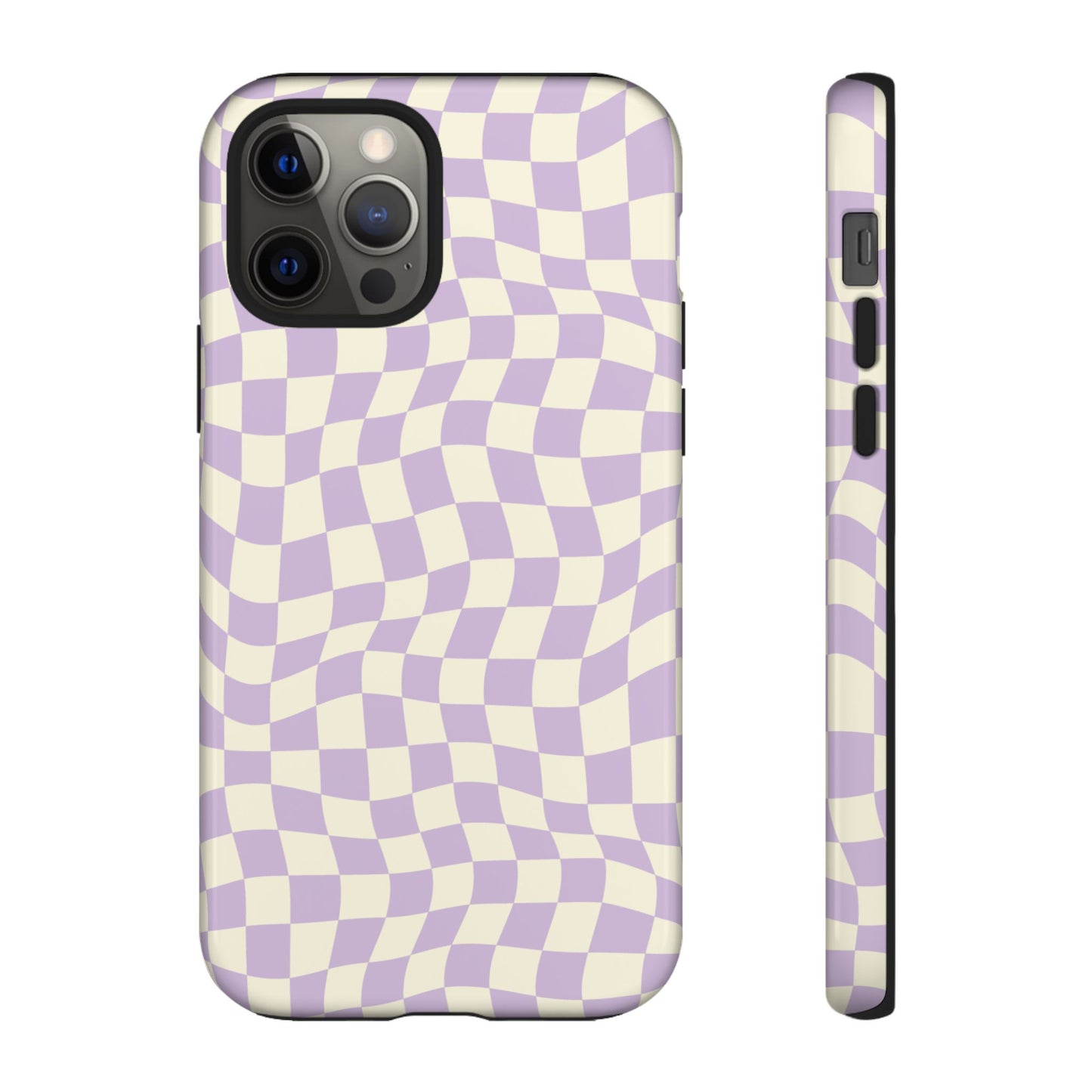 Lavender Checkers - iPhone Tough Case