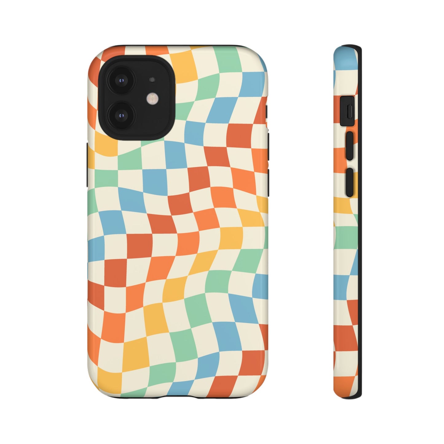Retro Checkers - iPhone Tough Case