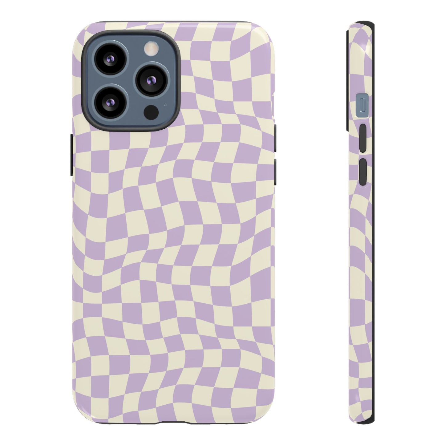 Lavender Checkers - iPhone Tough Case