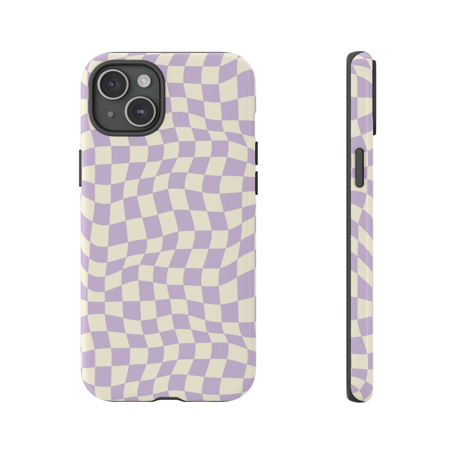 Lavender Checkers - iPhone Tough Case