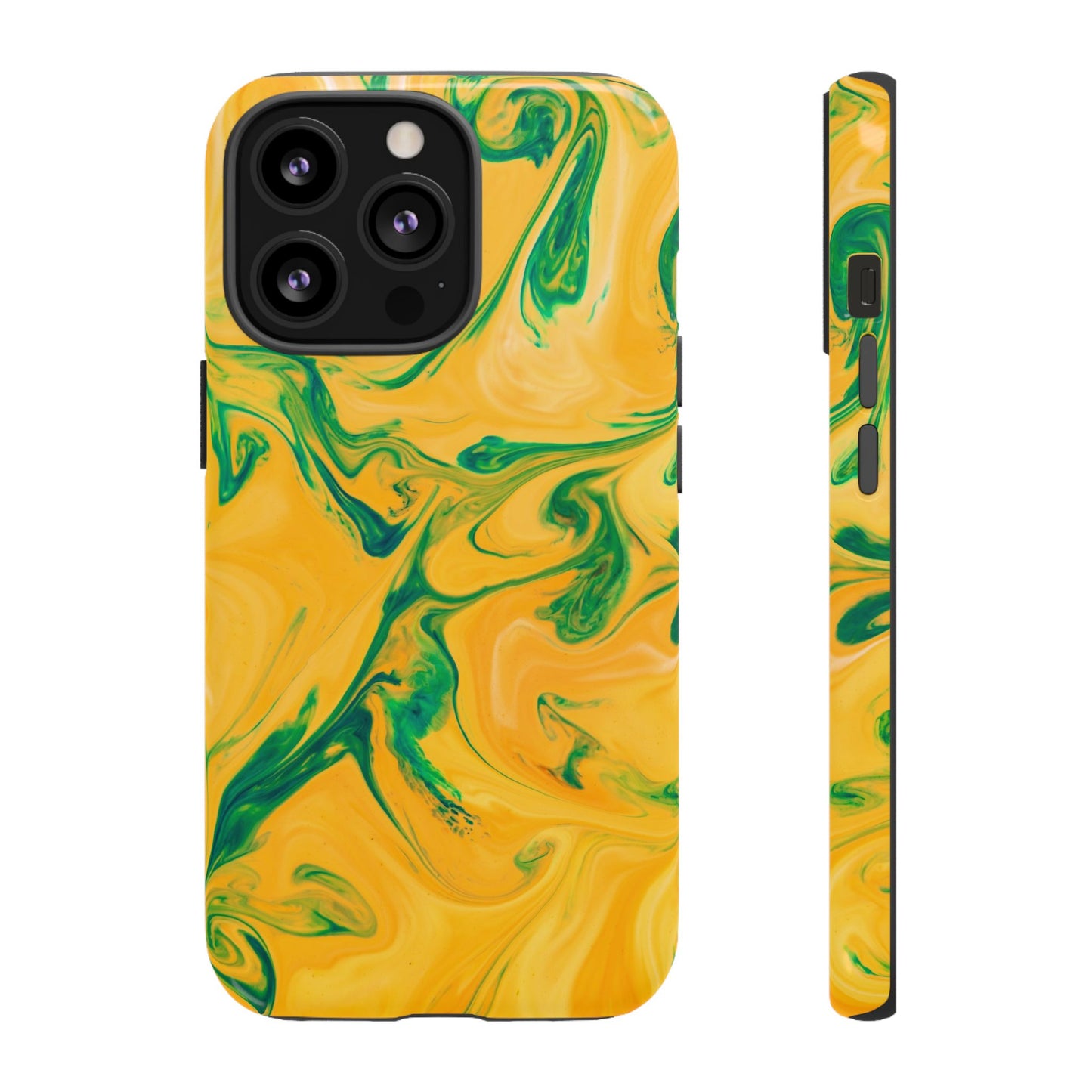 Lime Marble - iPhone Tough Case