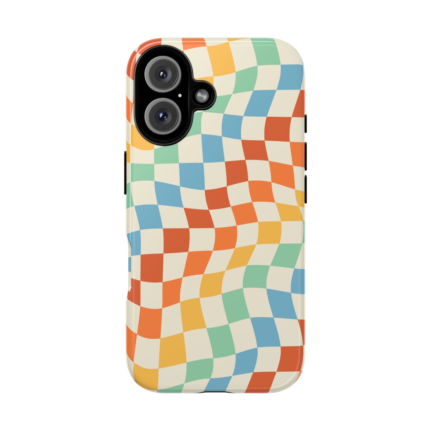 Retro Checkers - iPhone Tough Case