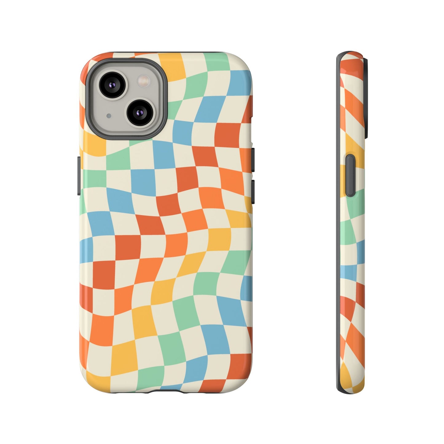 Retro Checkers - iPhone Tough Case