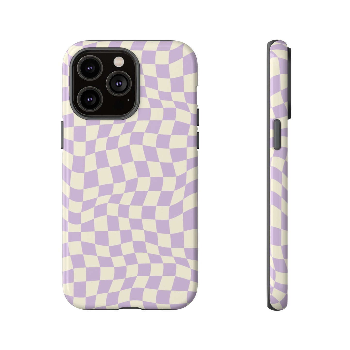 Lavender Checkers - iPhone Tough Case