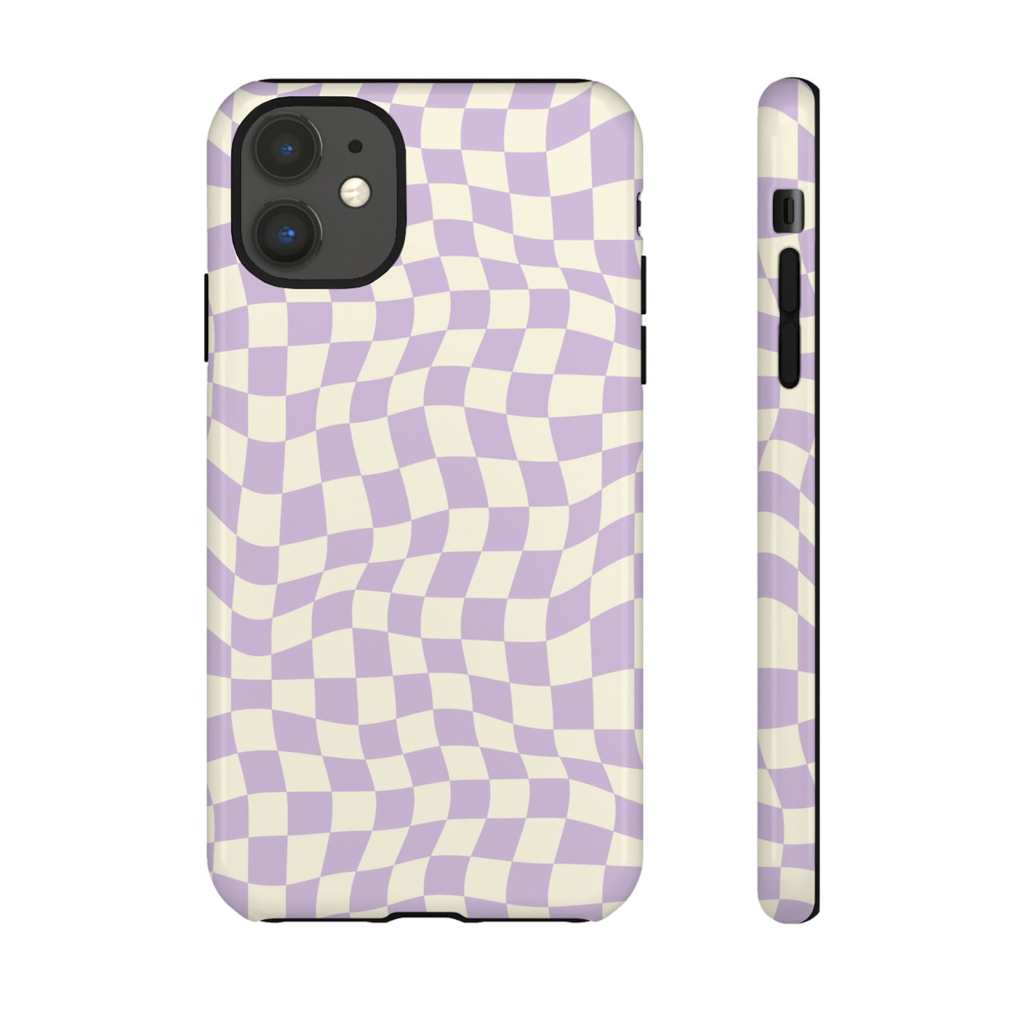 Lavender Checkers - iPhone Tough Case