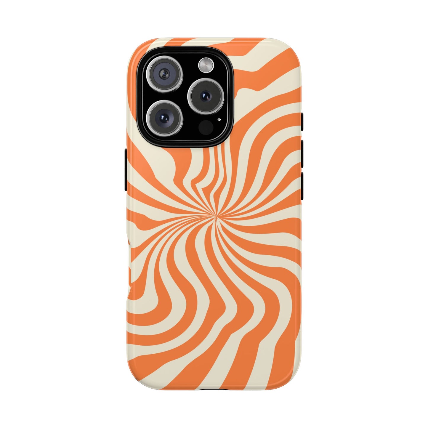 Orange Spiral - iPhone Tough Case