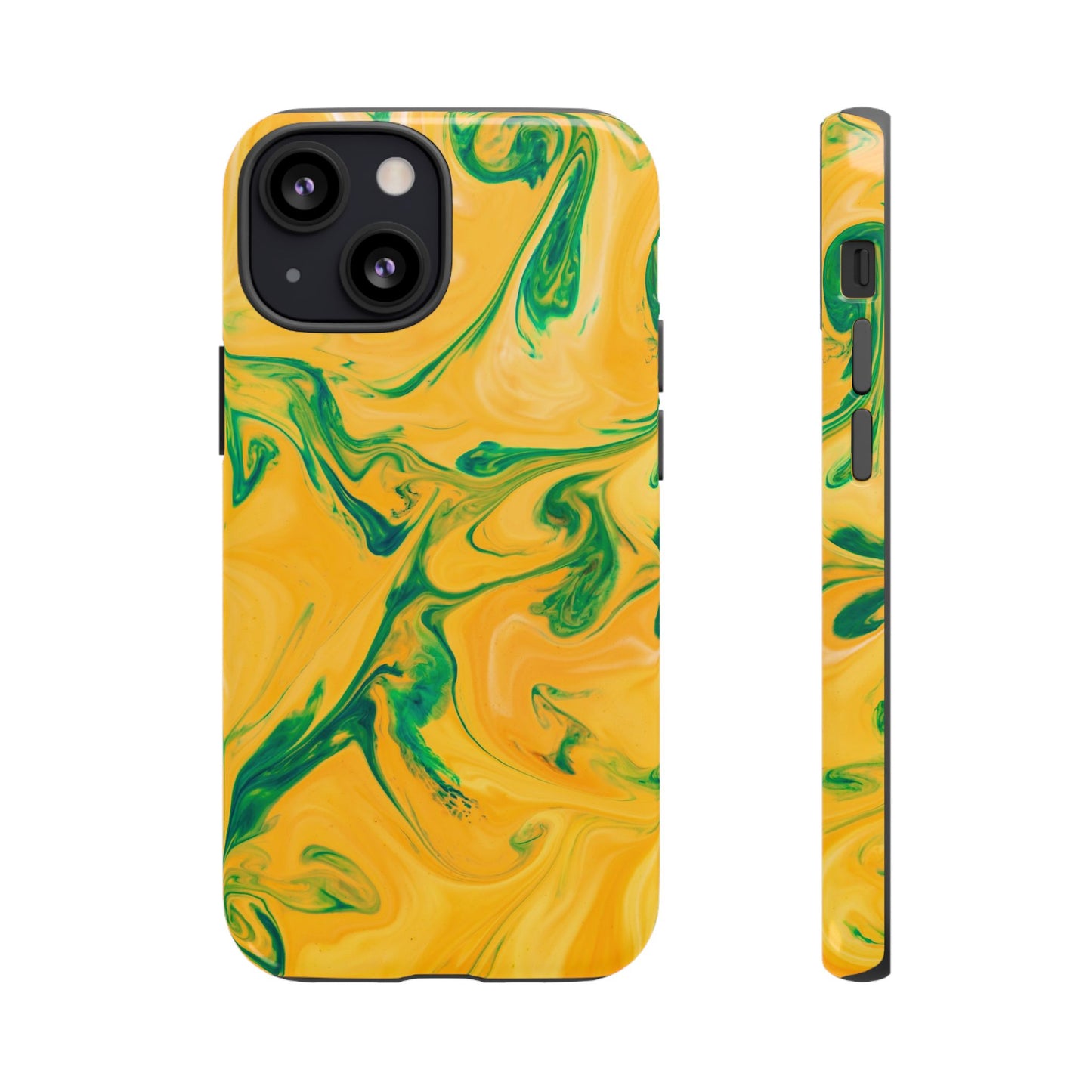 Lime Marble - iPhone Tough Case