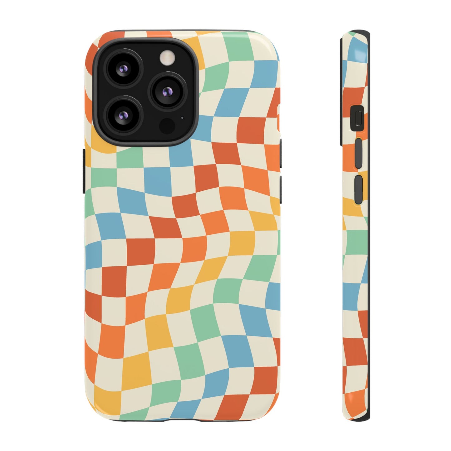 Retro Checkers - iPhone Tough Case