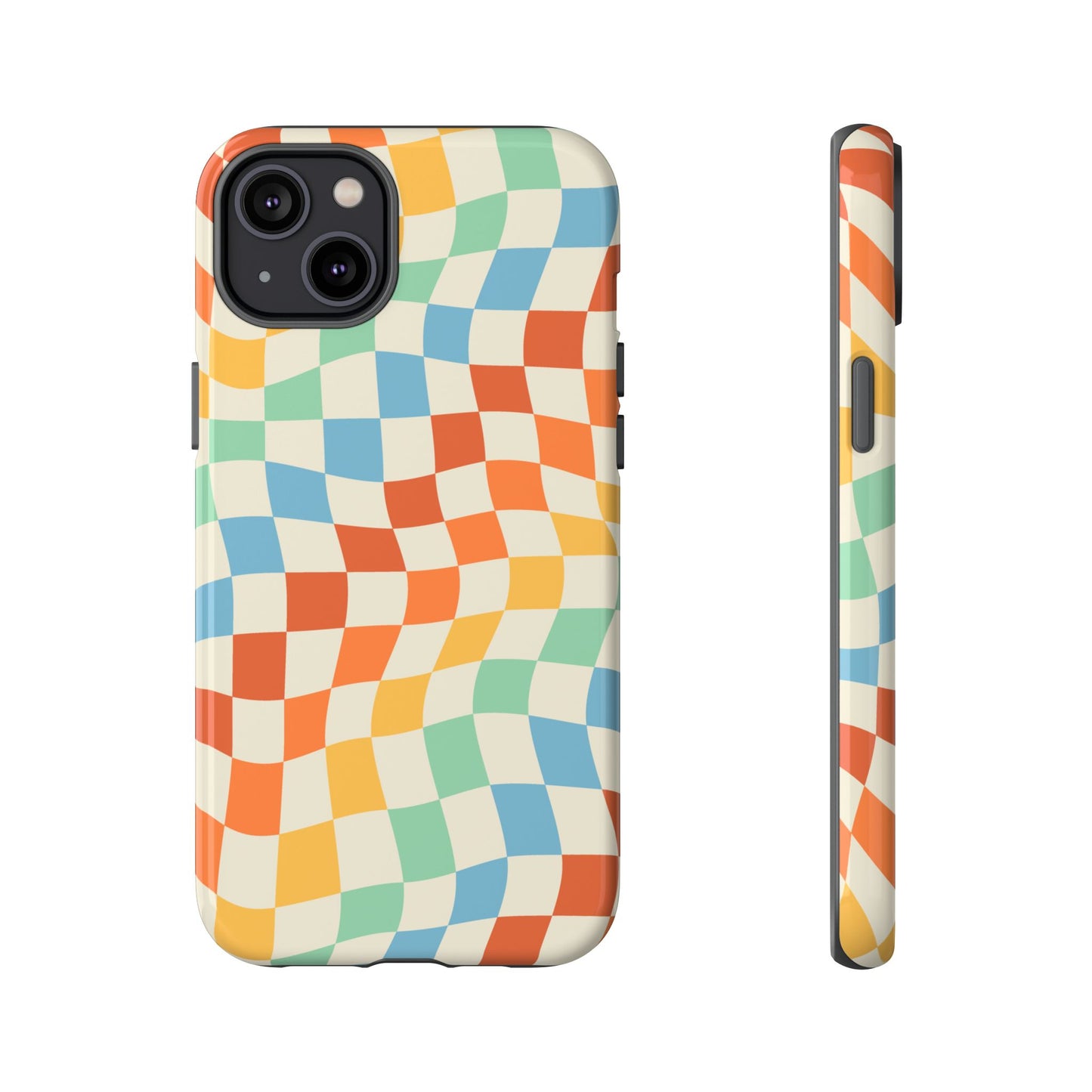 Retro Checkers - iPhone Tough Case