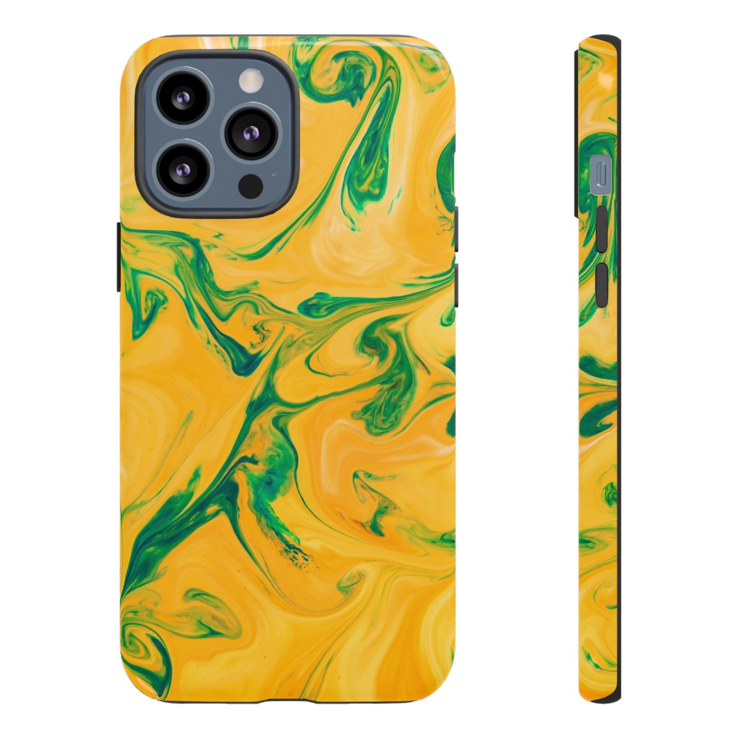 Lime Marble - iPhone Tough Case