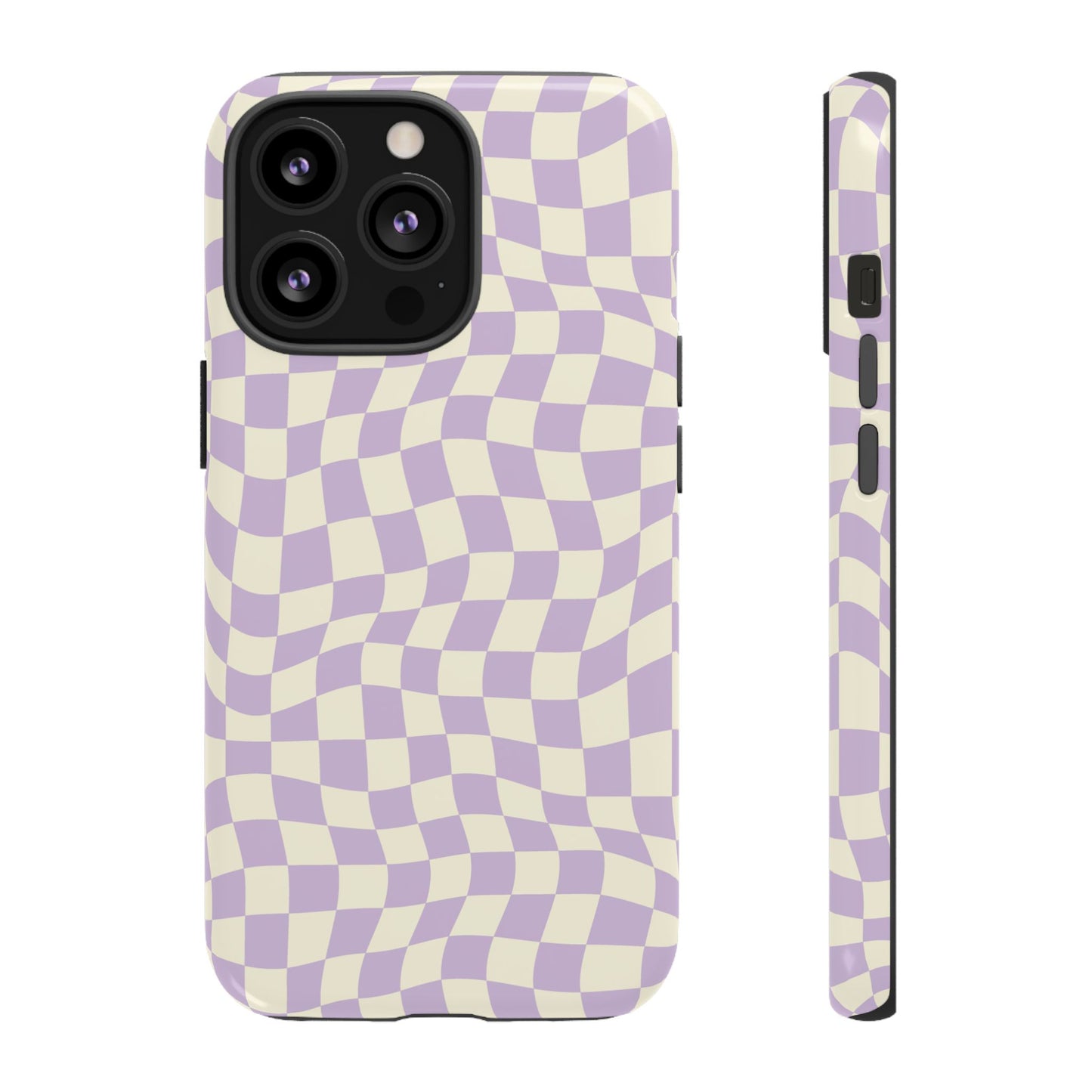Lavender Checkers - iPhone Tough Case