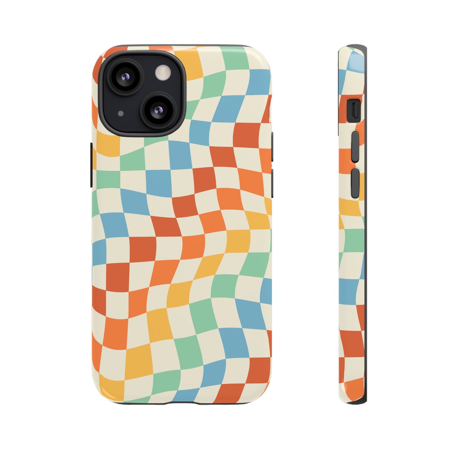 Retro Checkers - iPhone Tough Case