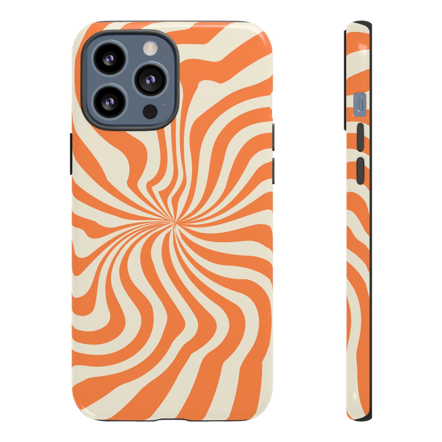 Orange Spiral - iPhone Tough Case