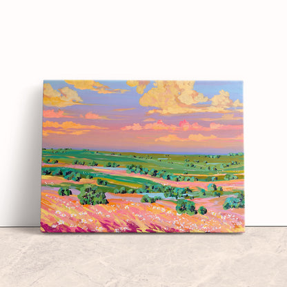 Blush Horizon Canvas Print