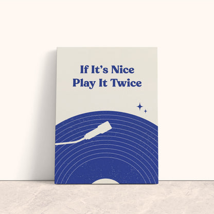 Play it twice Canvas Print