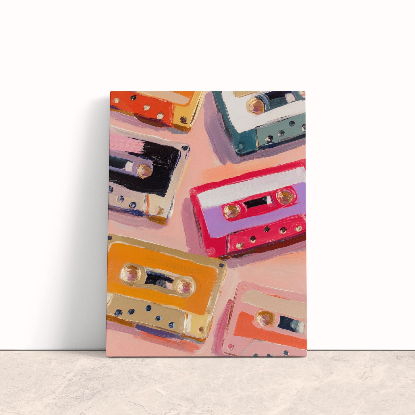 Retro Cassette Canvas Print