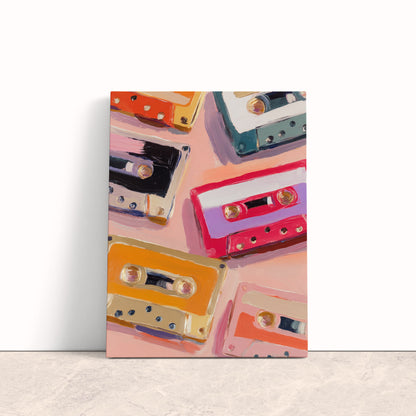 Retro Cassette Canvas Print